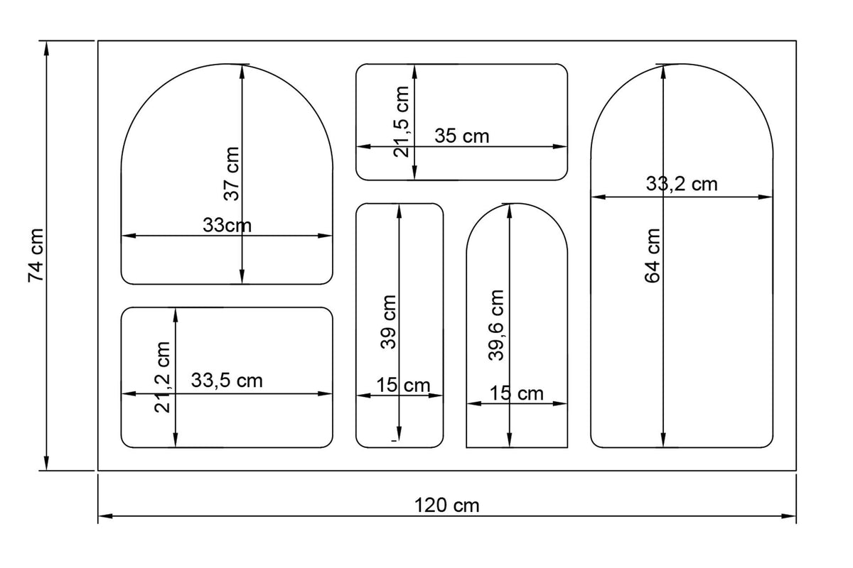 Rani Home Konsol Antrasit 120 Cm GD-5335