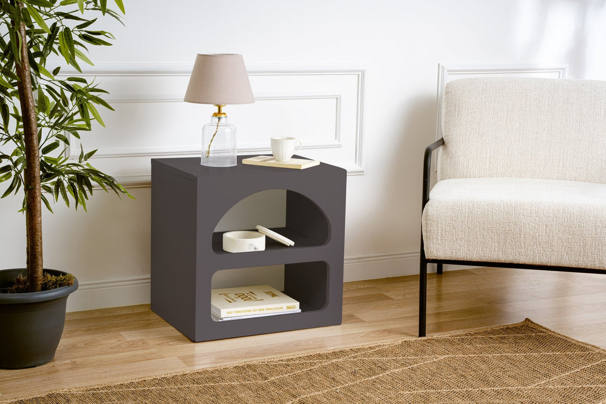 Rani Home Komodin Antrasit 50Cm BD-5328