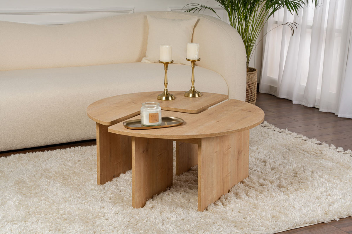 Rani Home Orta Sehpa Meşe 90Cm AB-5374