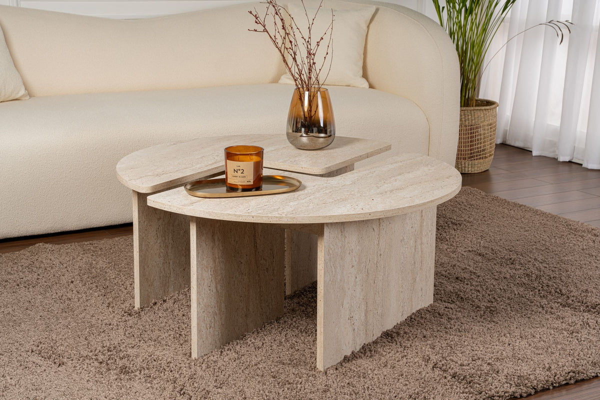 Rani Home Orta Sehpa Traverten 90Cm AB-5375