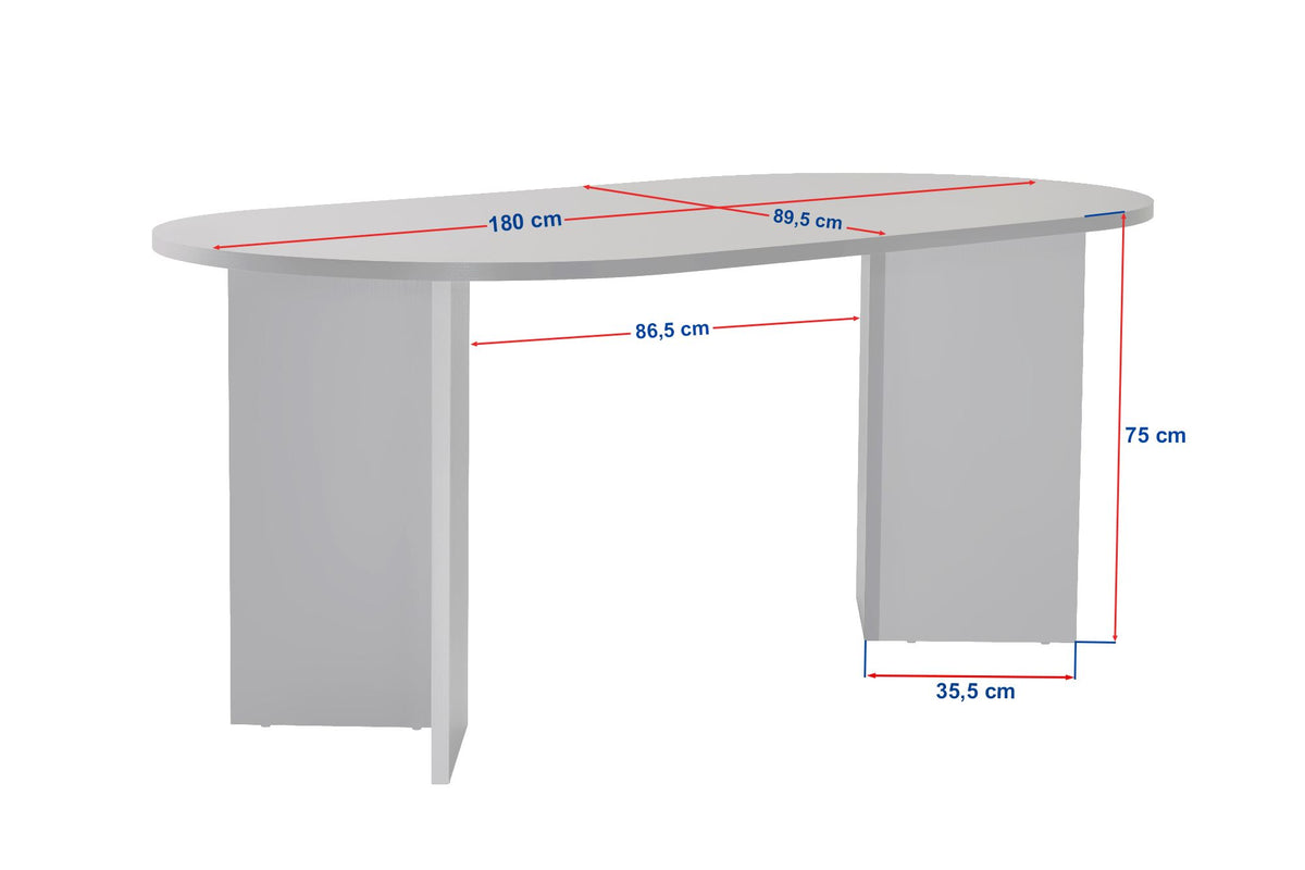 Rani Home Yemek Masası Milano Ceviz 180 Cm GA-5313