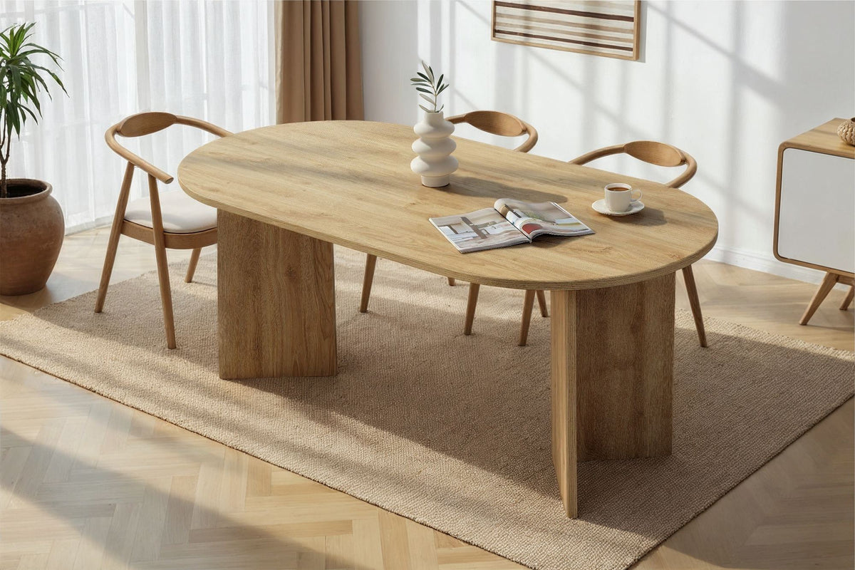 Rani Home Yemek Masası Cadiz Meşe 180Cm GA-5312