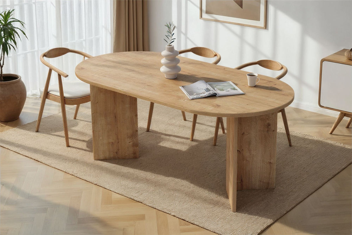 Rani Home Yemek Masası Safir Meşe 180Cm GA-5314
