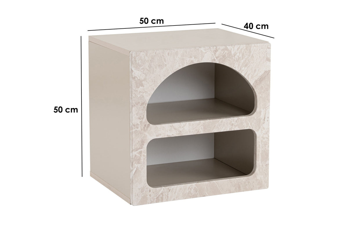 Rani Home Komodin Kumtaşı Mermer Desen 50 Cm BD-5329