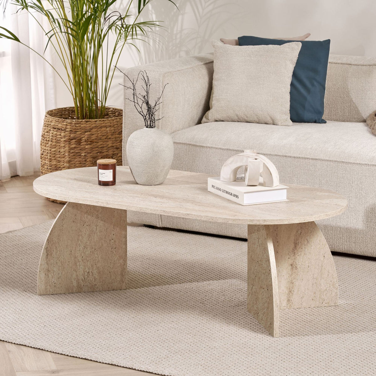 Rani Home Orta Sehpa Traverten 120Cm AB-5303