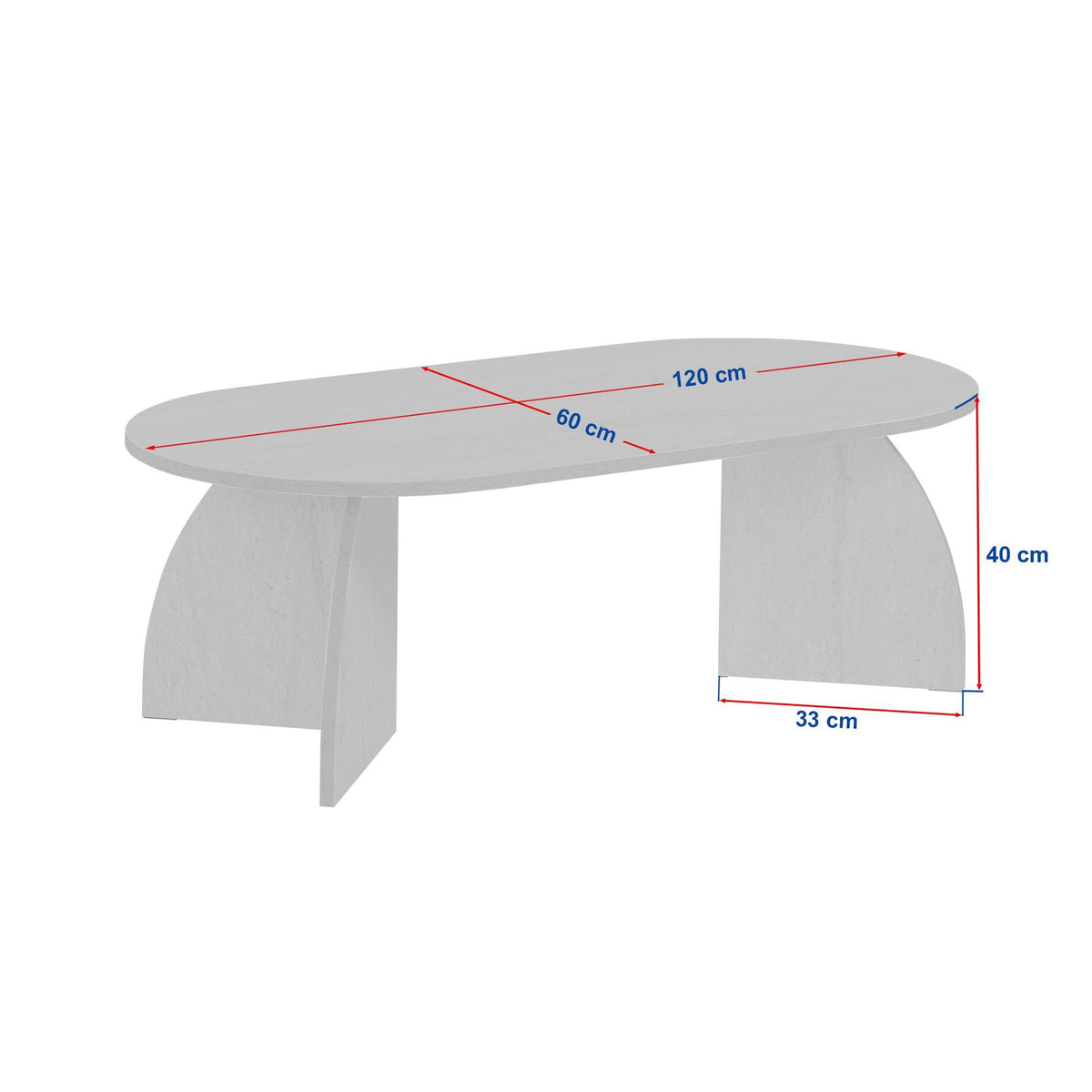 Rani Home Orta Sehpa Traverten 120 Cm AB-5303