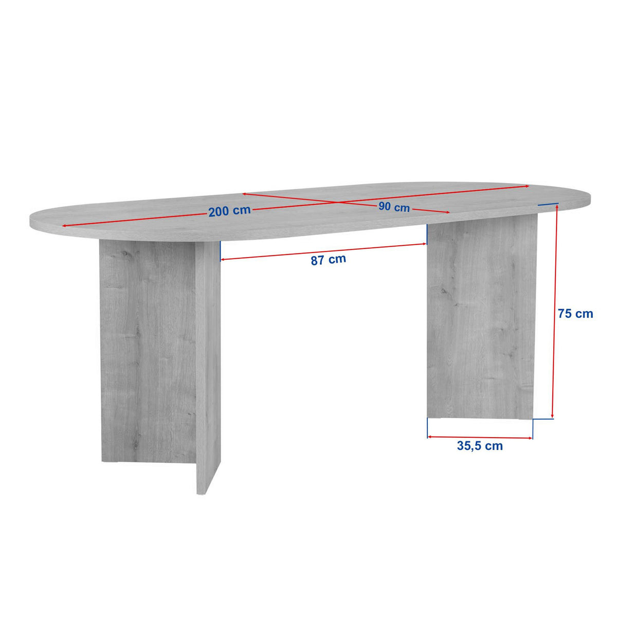 Rani Home Yemek Masası Traverten 200 Cm GA-5321