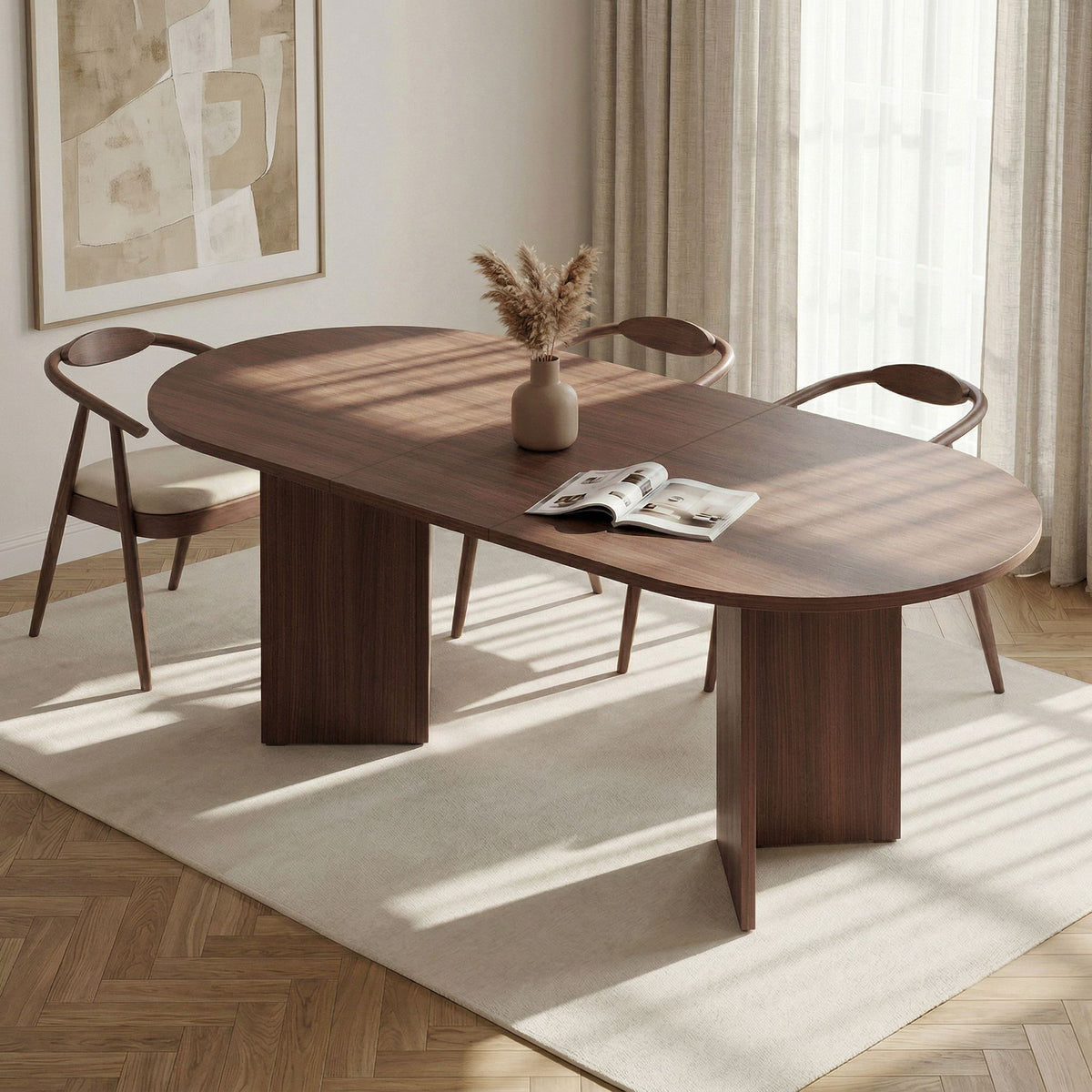 Rani Home Açılır Yemek Masası Milano Ceviz 160-200Cm GA-5344