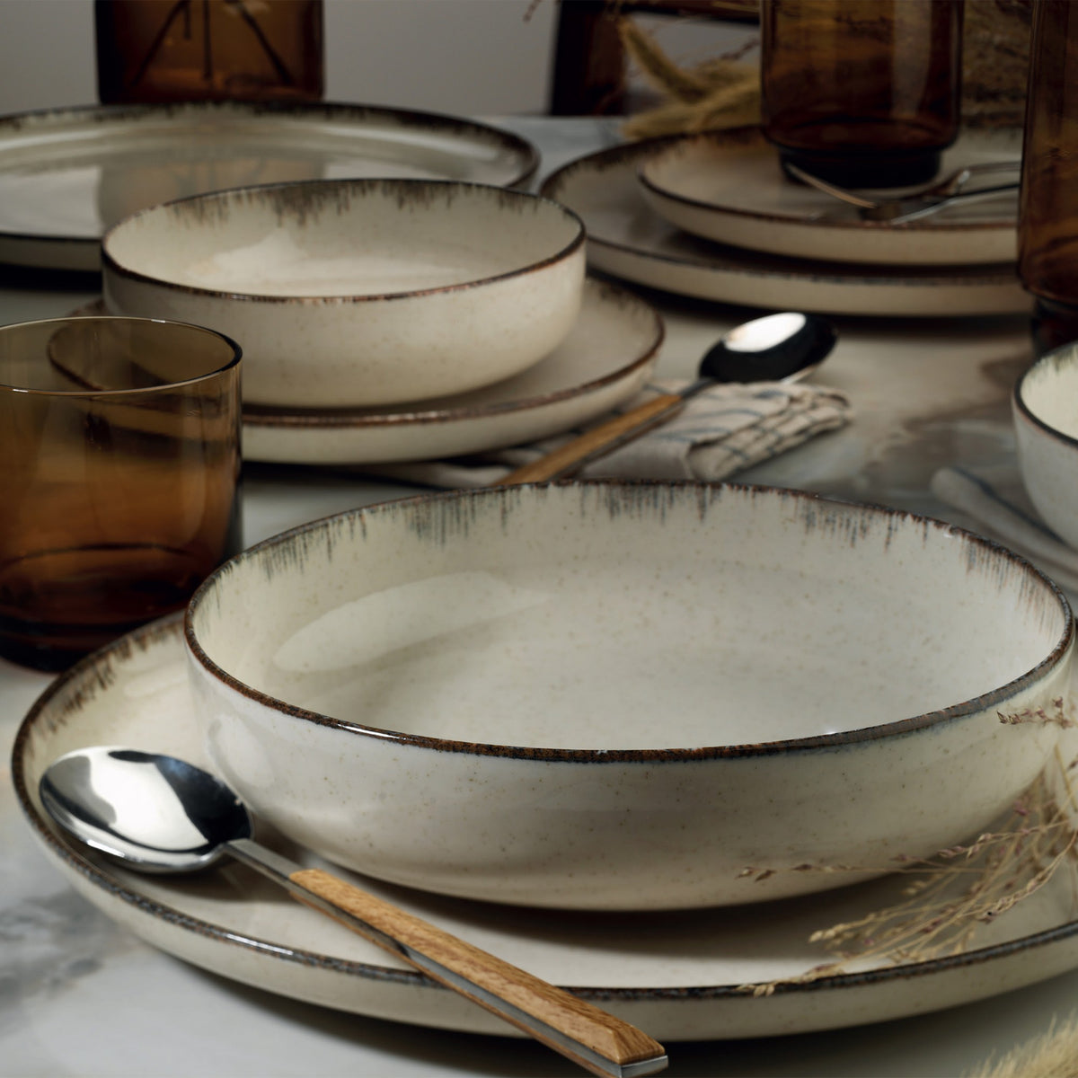 Rani Home Yemek Takımı (24 Parça) Kütahya Porselen Tarçın HE-6834