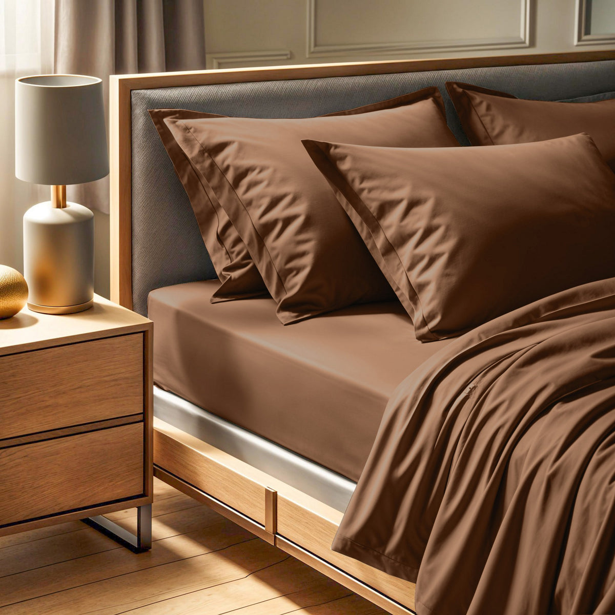 Rani Home Büyük Boy Çarşaf Kahverengi CE-6333