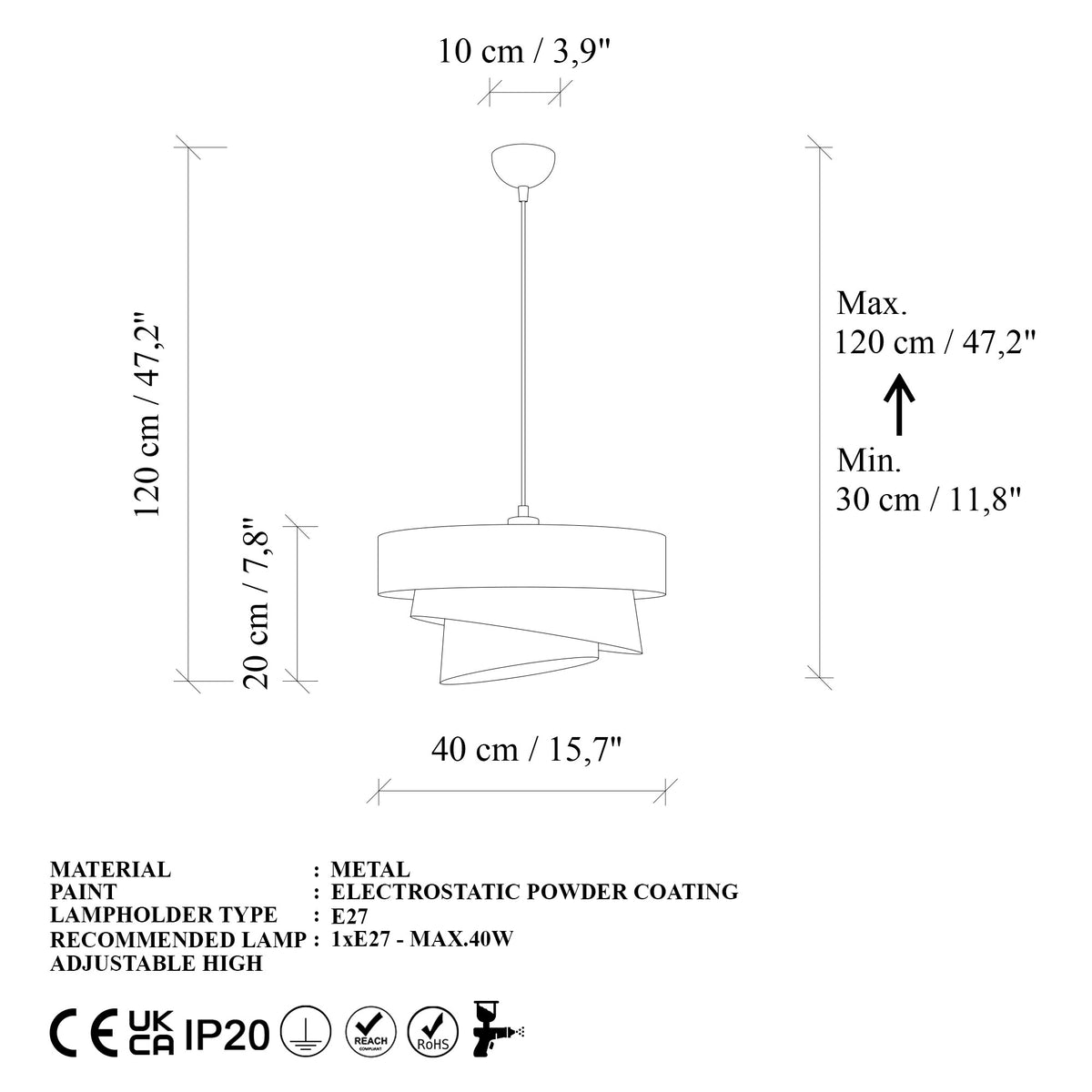 Rani Home Avize Açık Kahve AA-6108