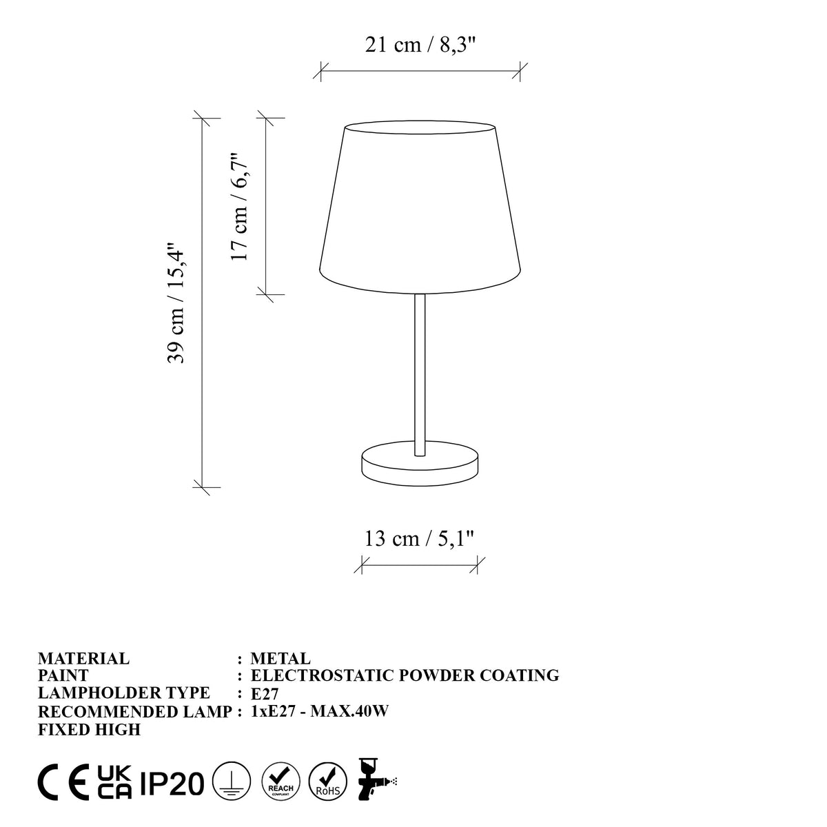 Rani Home Masa Lambası Seti (2 Parça) Antik DA-6012