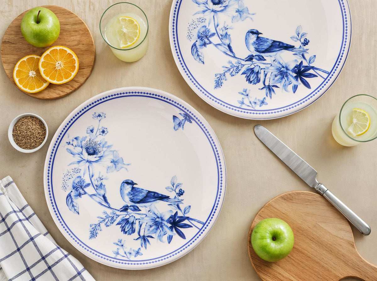 Rani Home Servis Tabağı Seti Hermia Mavi - Beyaz FC-6784