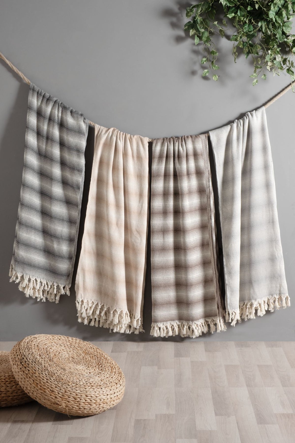 Rani Home Çift Kişilik Pike Antrasit CA-6236