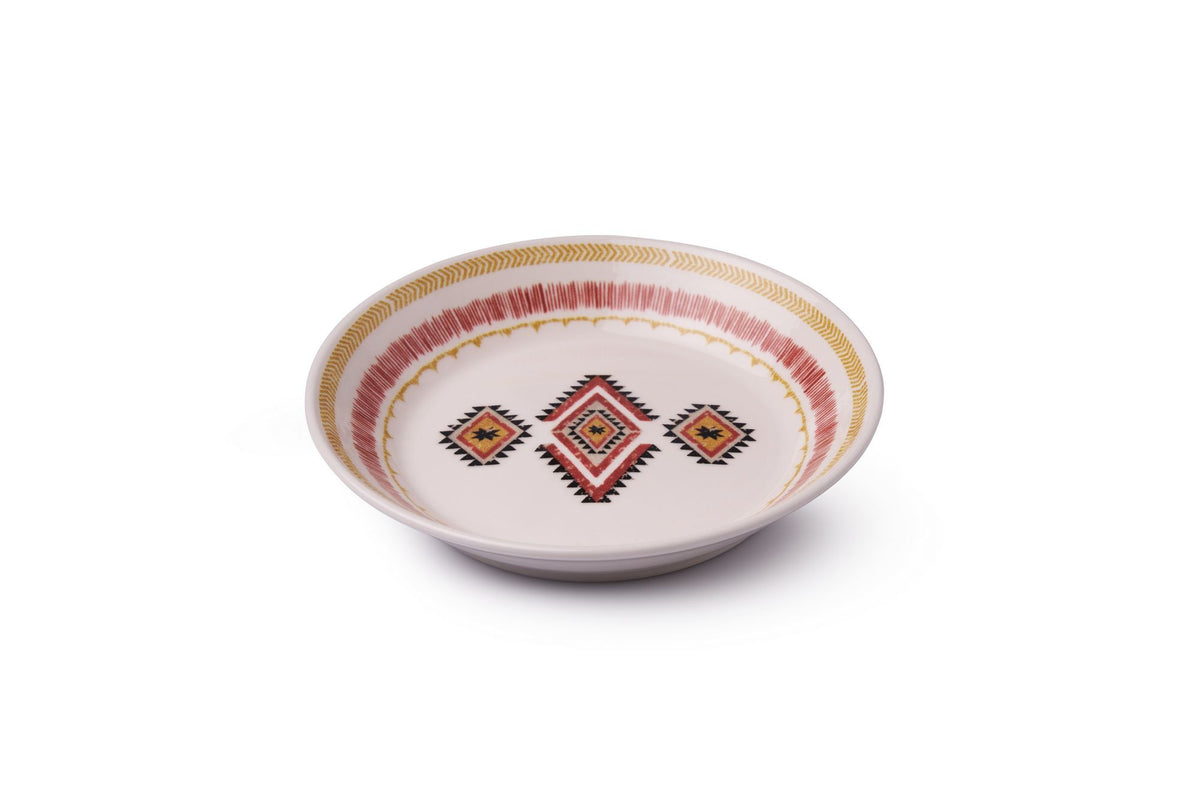 Rani Home Tabak Seti Hermia Beyaz - Kiremit - Sarı FD-6791
