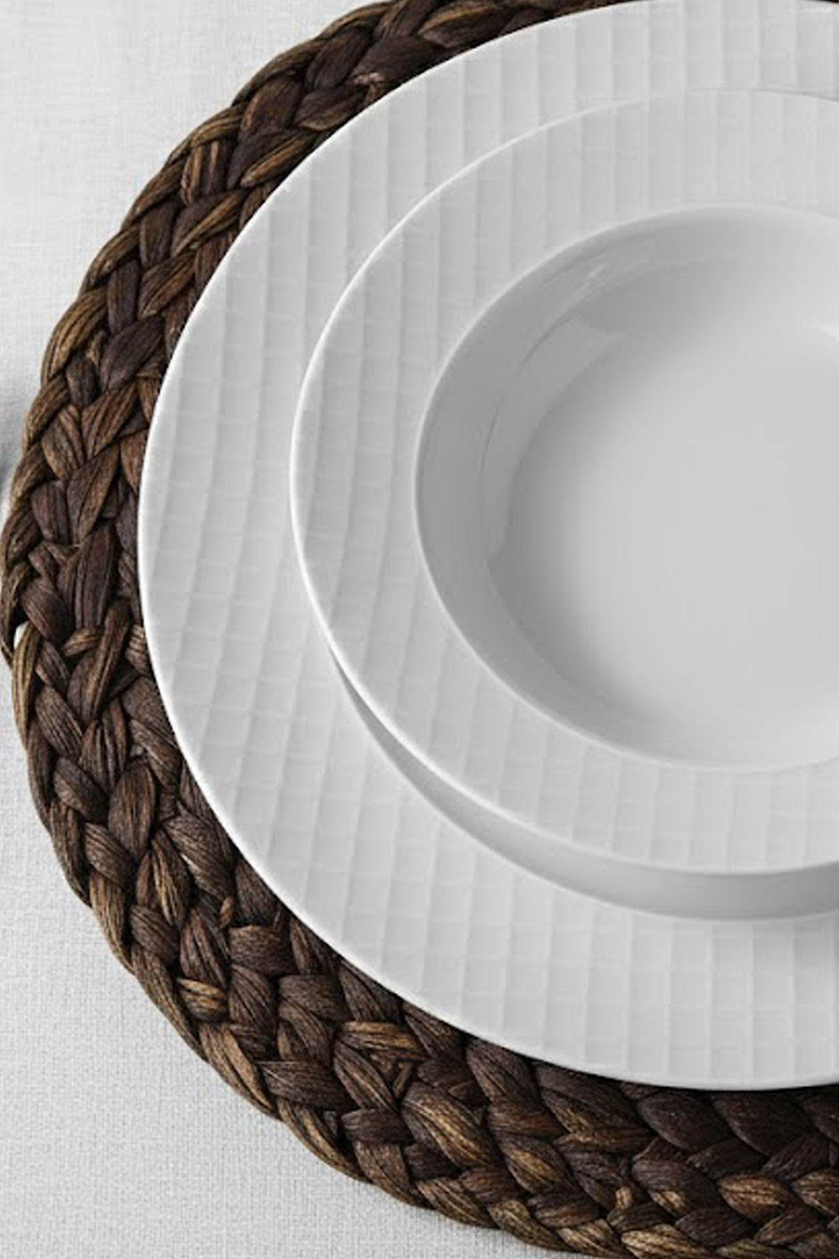 Rani Home Yemek Takımı (24 Parça) Kütahya Porselen Beyaz HE-6879