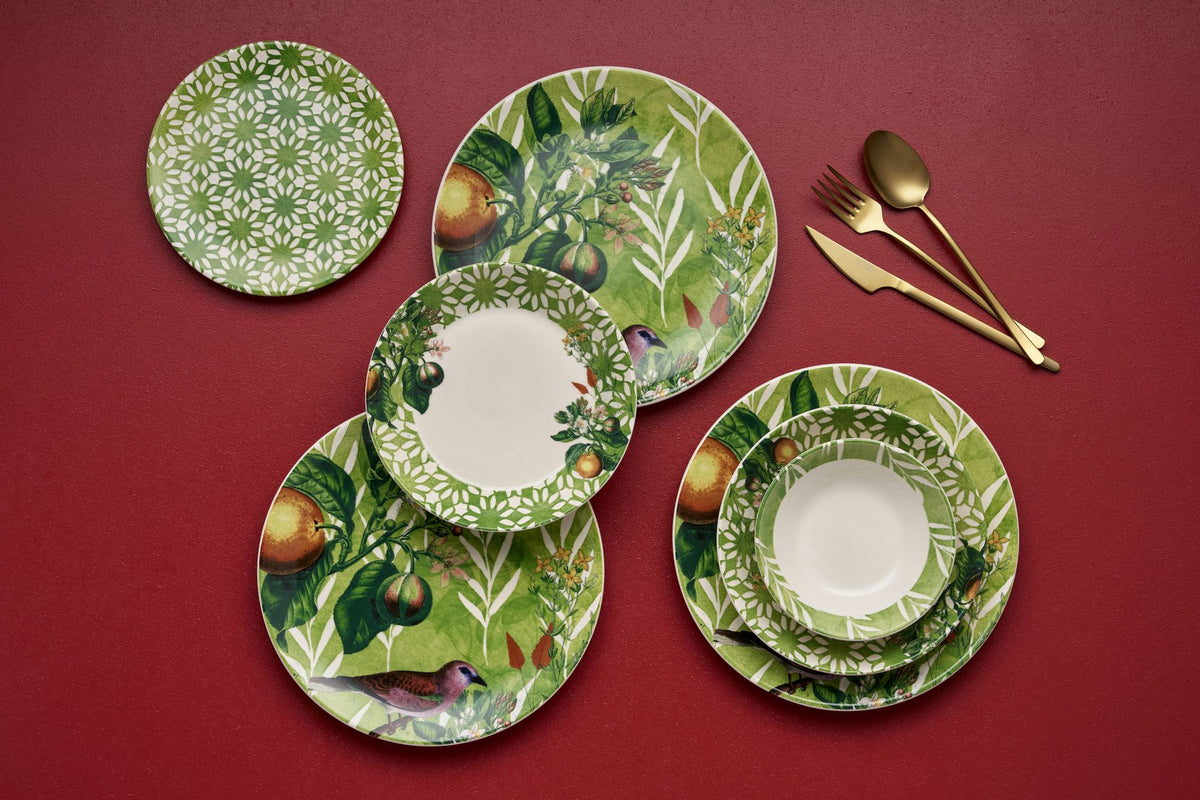 Rani Home Yemek Takımı (24 Parça) Hermia Yeşil HE-6796
