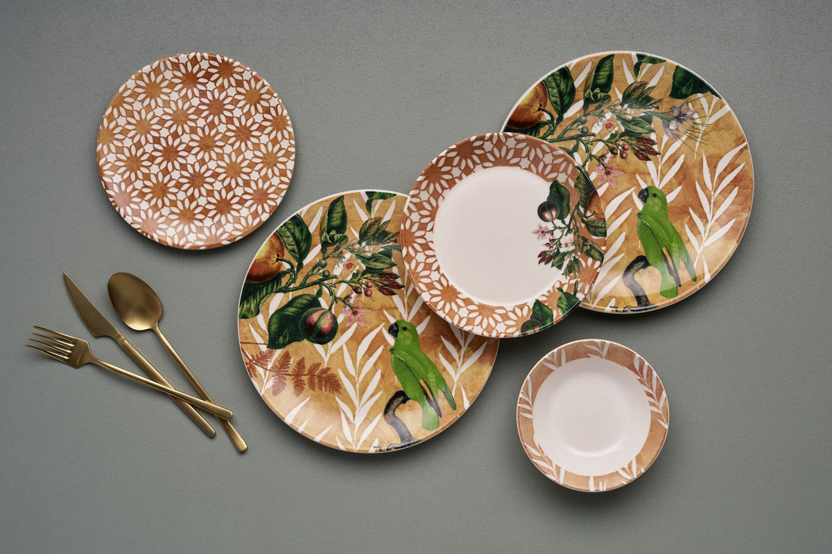 Rani Home Yemek Takımı (24 Parça) Hermia Turuncu HE-6801