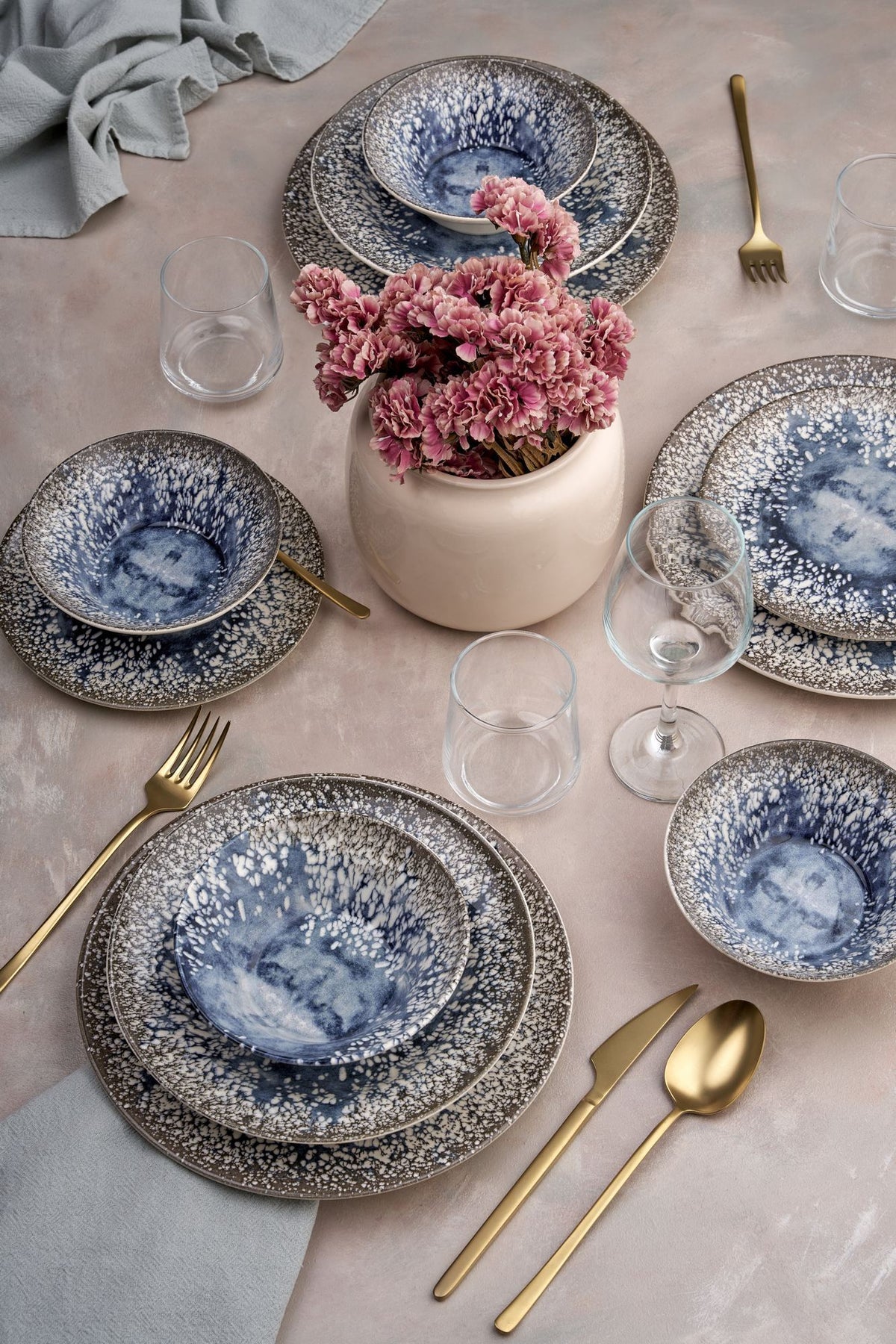 Rani Home Yemek Takımı (24 Parça) Çok Renkli HE-6745