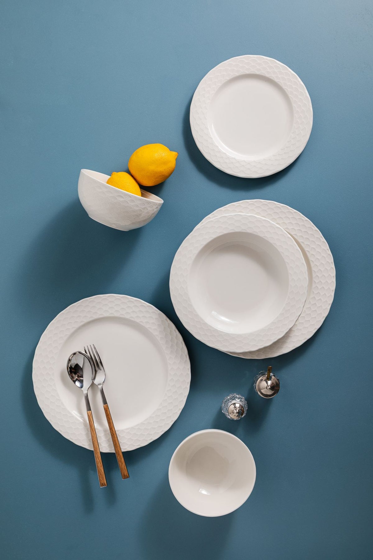 Rani Home Yemek Takımı (24 Parça) Hermia Beyaz HE-6808