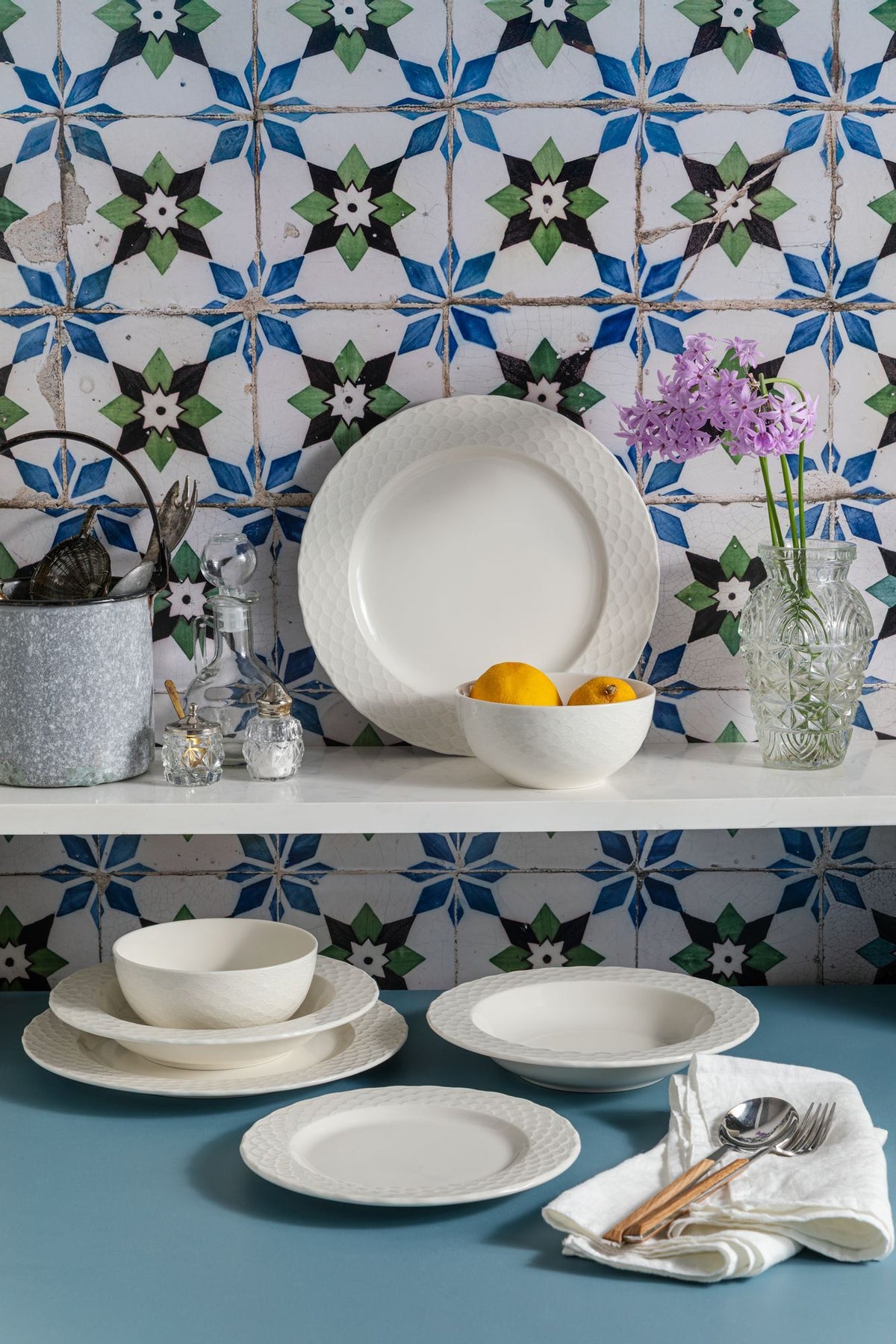 Rani Home Yemek Takımı (24 Parça) Hermia Beyaz HE-6808