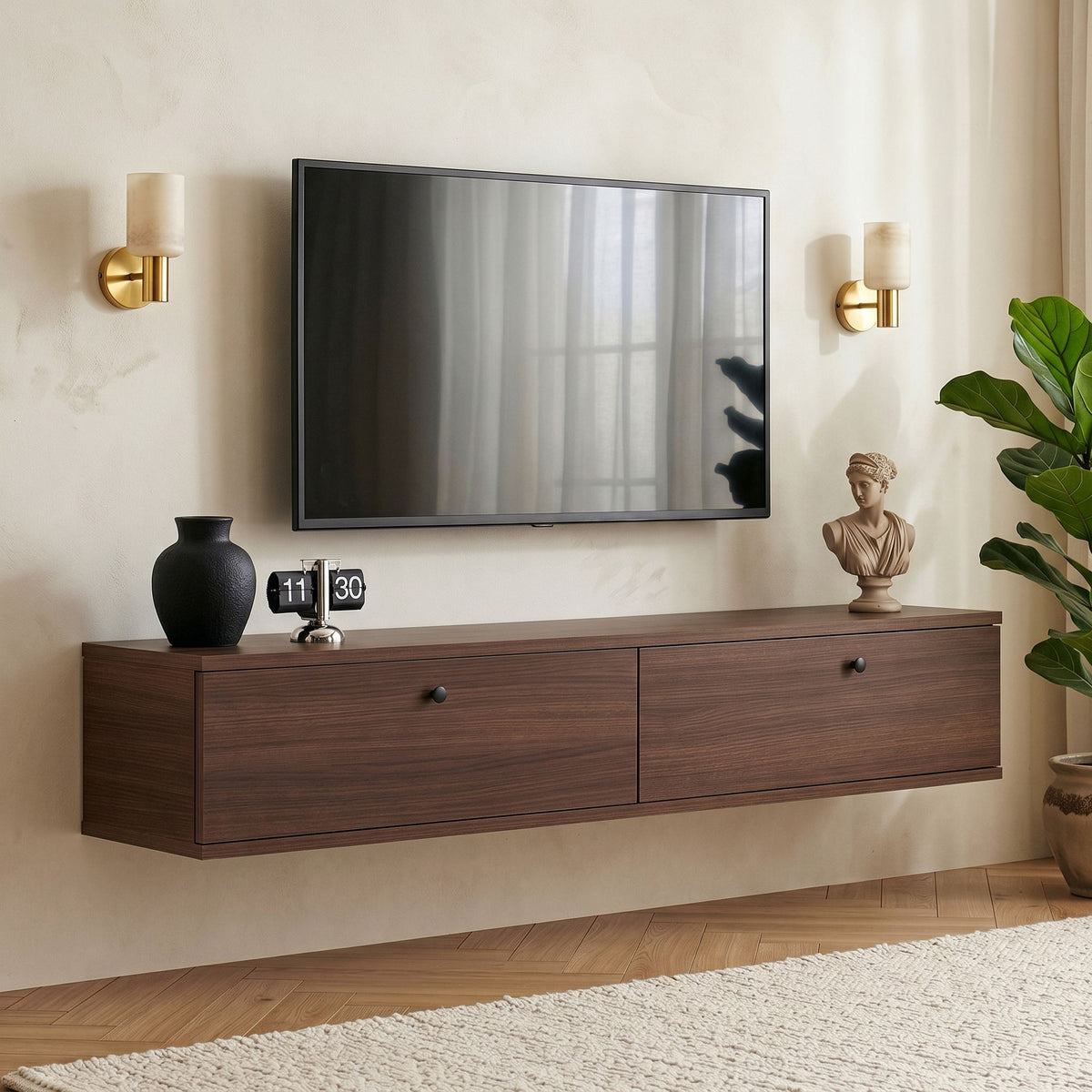 Rani Home Tv Ünitesi Milano Ceviz 140 Cm AA-5808