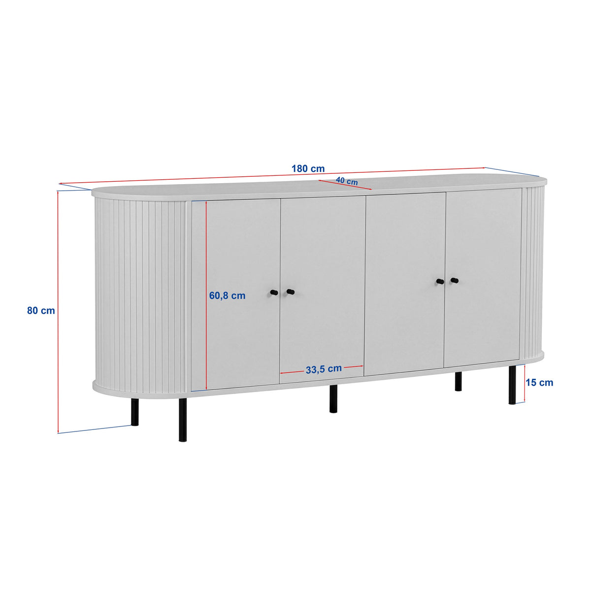 Rani Home Konsol Milano Ceviz 180 Cm GD-5800