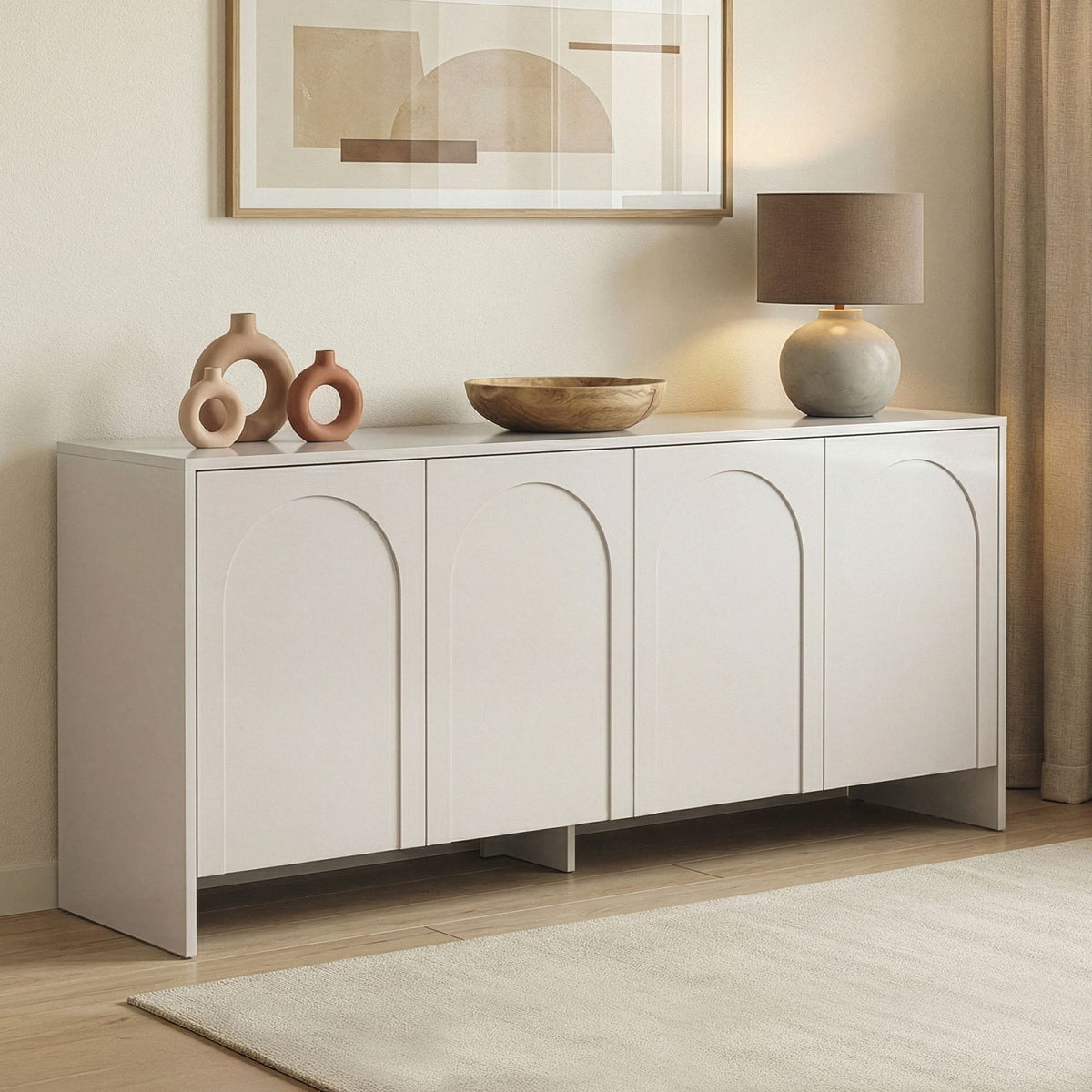 Rani Home Konsol Aytaşı Krem 180Cm GD-5350
