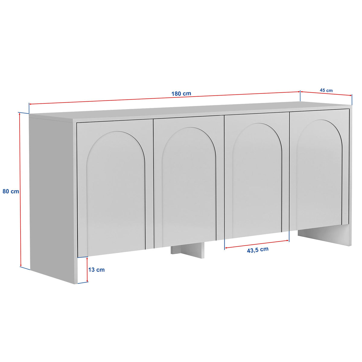 Rani Home Konsol Kırık Beyaz 180 Cm GD-5350