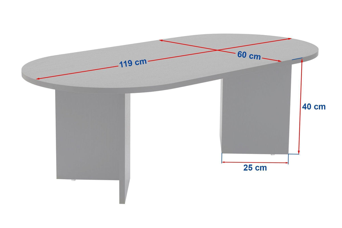 Rani Home Orta Sehpa Traverten - Venedik Cevizi 119 Cm AB-5290
