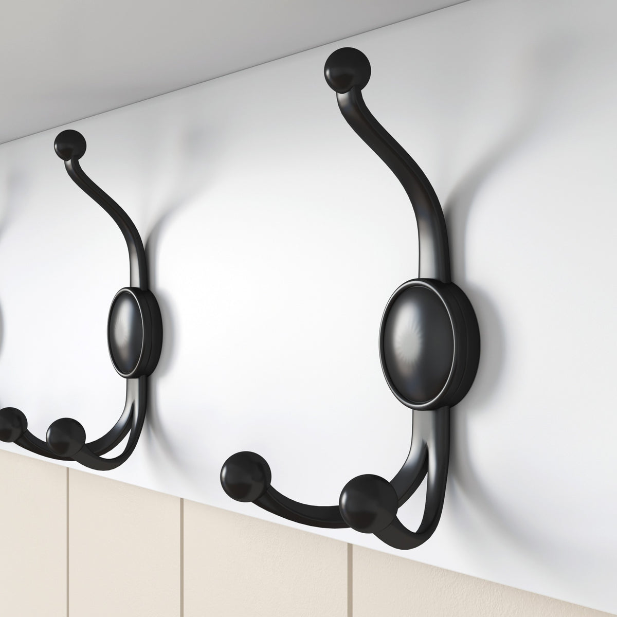 Rani P2 Modern Portmanto Duvar Askısı Vestiyer Askılık Beyaz 120 Cm