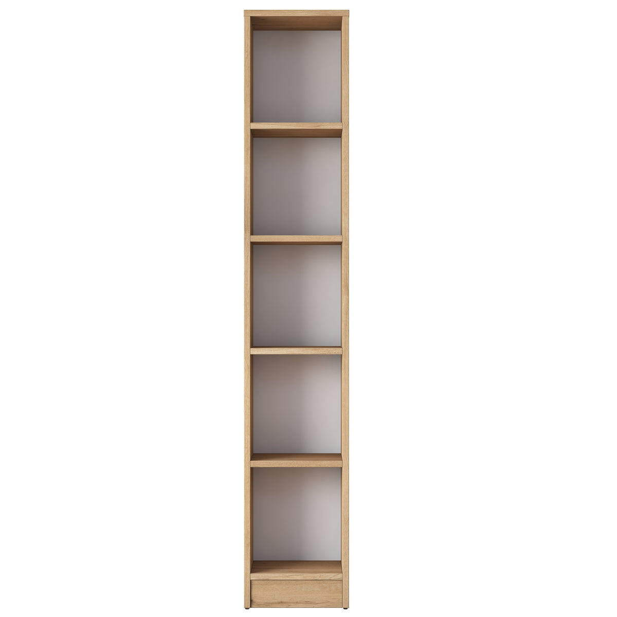 Rani HC114 Kitaplık 5 Raflı Çalışma Odası Kütüphane Modern Duvar Rafı Sepet Ceviz
