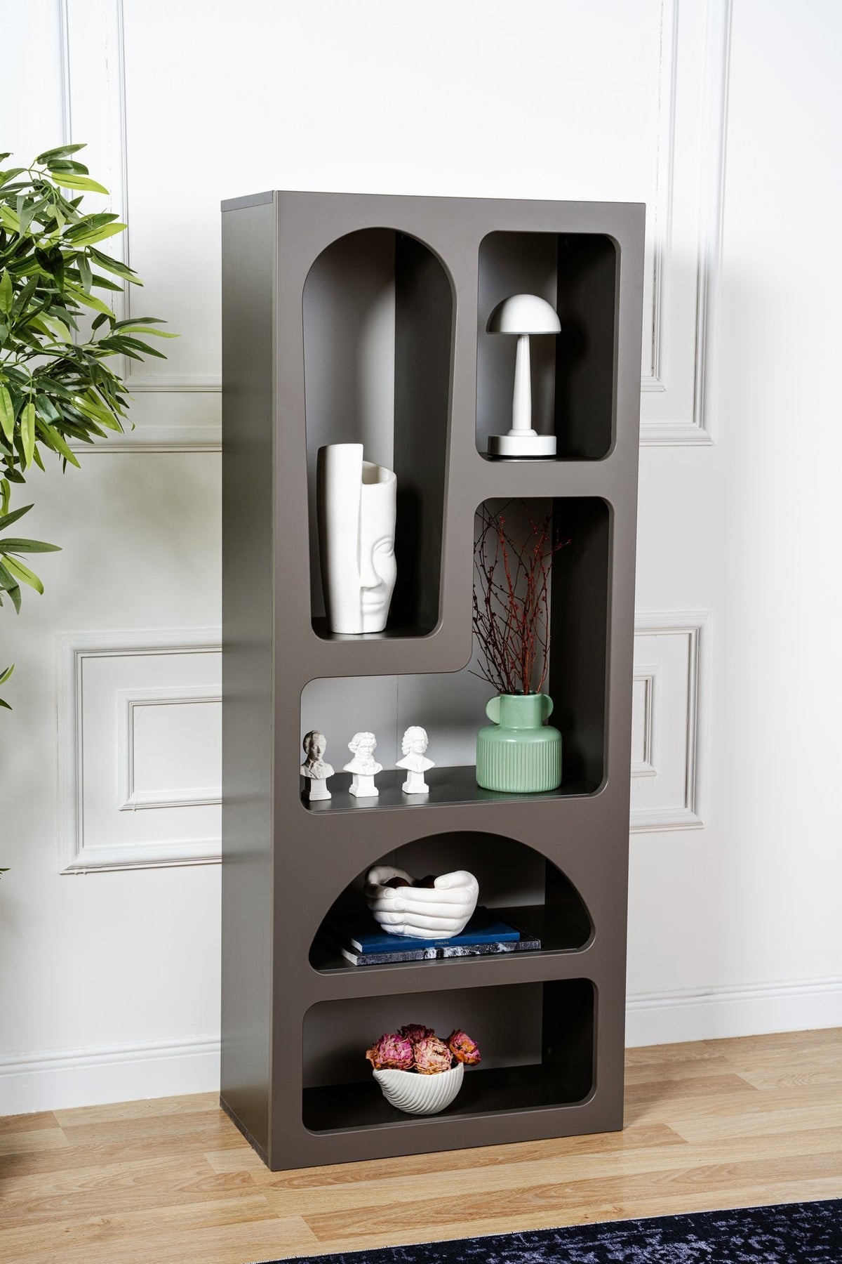 Rani Home Kitaplık Antrasit 60 Cm HC-5338