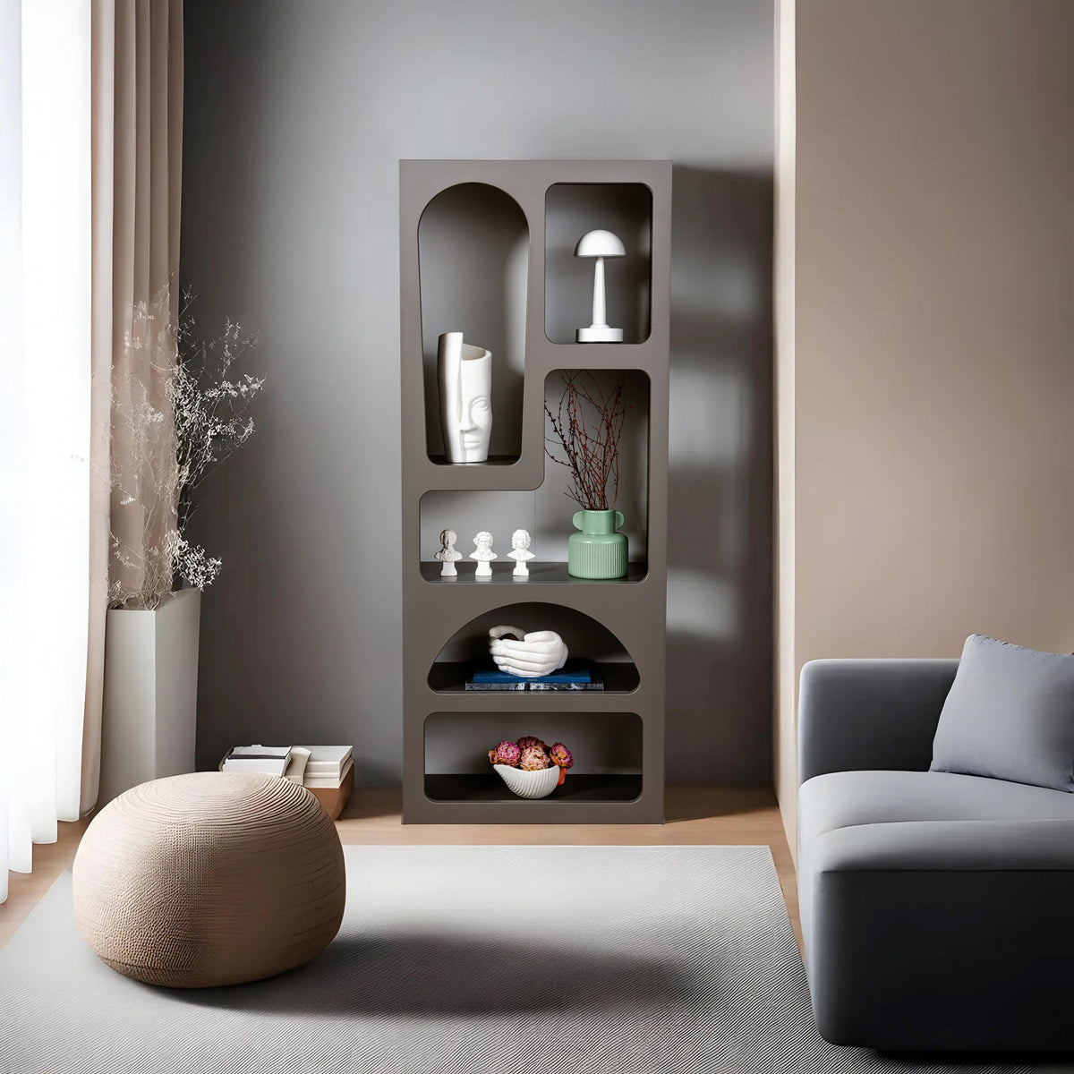 Rani Home Kitaplık Antrasit 60 Cm HC-5338