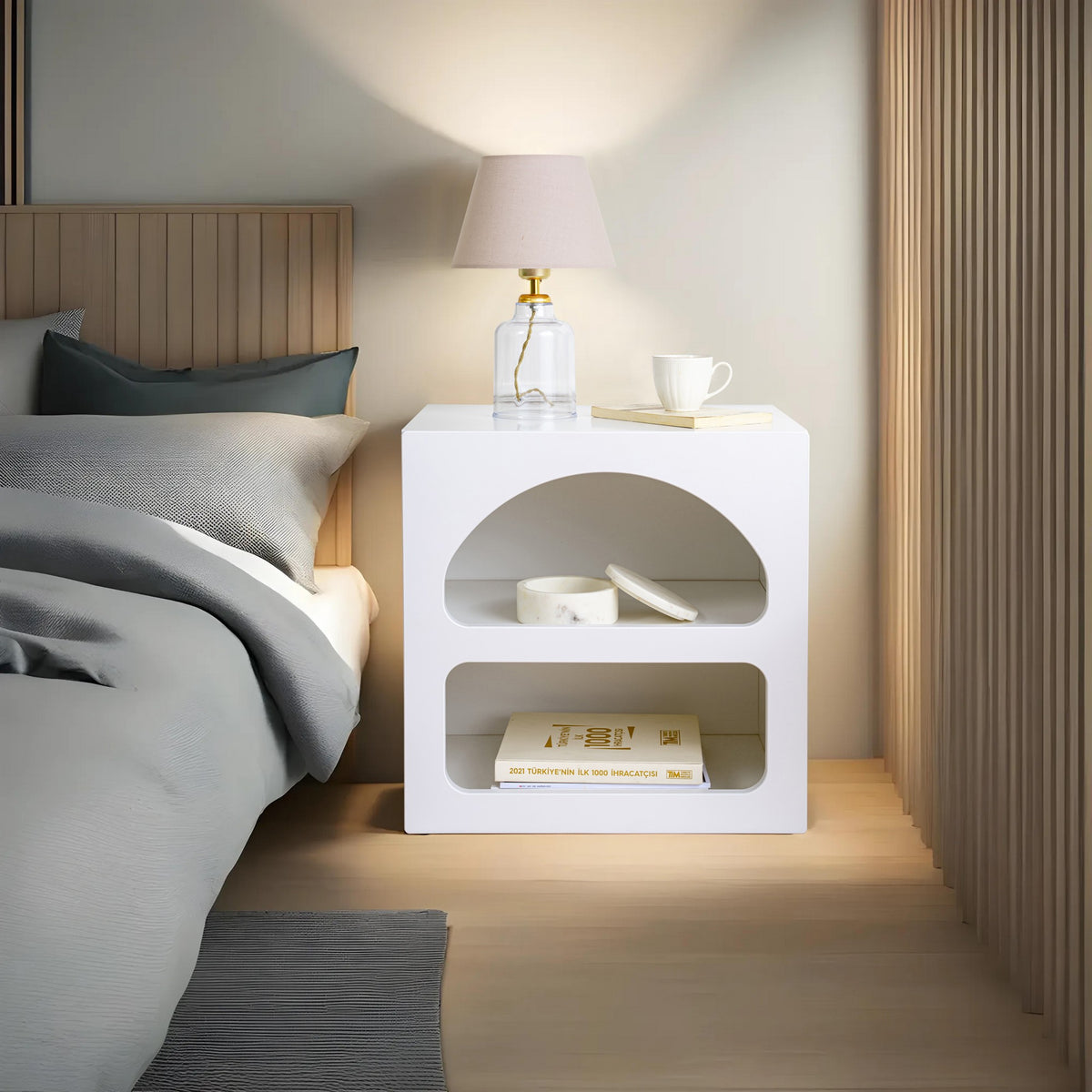Rani Home Komodin Beyaz 50 Cm BD-5330