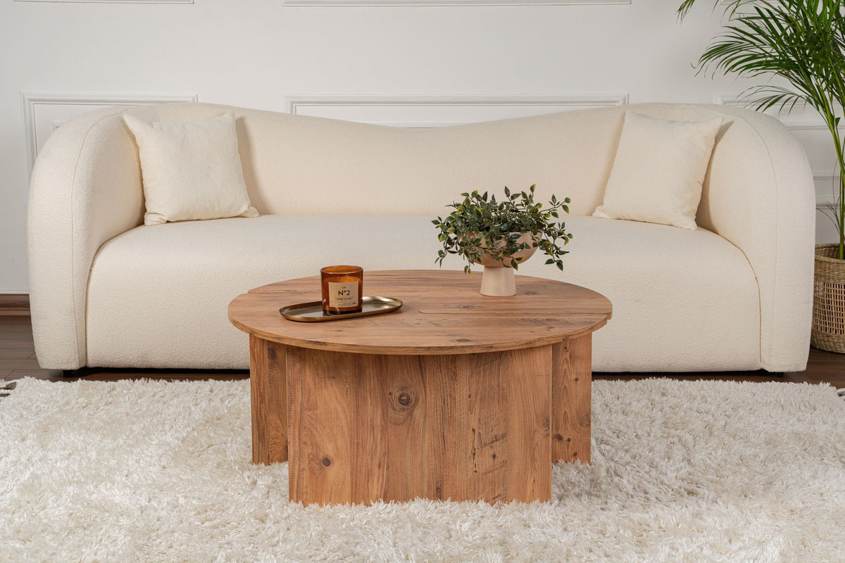 Rani Home Orta Sehpa Atlantik Çam 90 Cm AB-5371