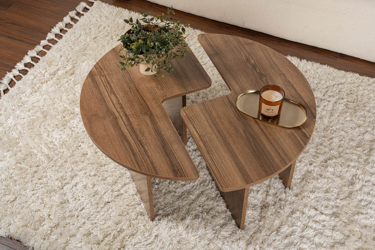 Rani Home Orta Sehpa Venedik Cevizi 90 Cm AB-5376