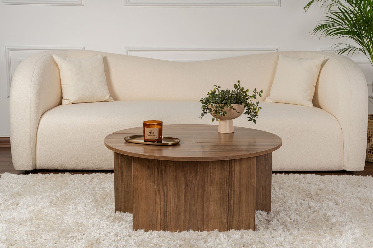 Rani Home Orta Sehpa Venedik Cevizi 90 Cm AB-5376