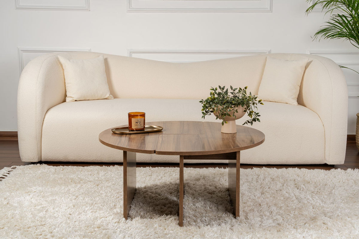 Rani Home Orta Sehpa Venedik Cevizi 90 Cm AB-5376