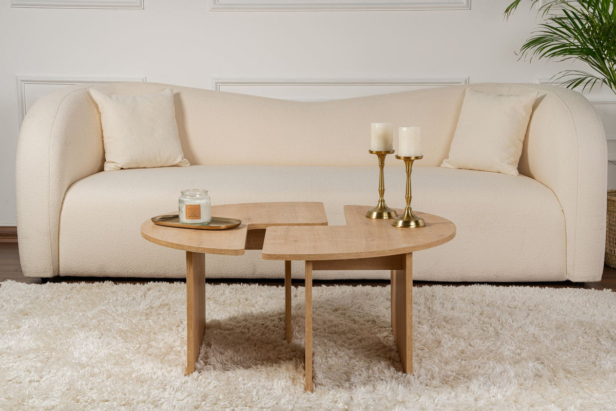 Rani Home Orta Sehpa Meşe 90 Cm AB-5374