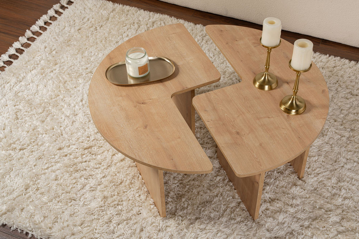 Rani Home Orta Sehpa Meşe 90 Cm AB-5374