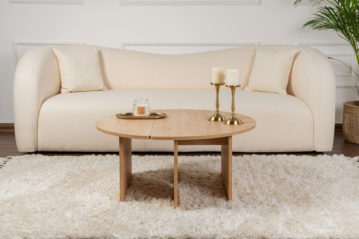 Rani Home Orta Sehpa Meşe 90 Cm AB-5374