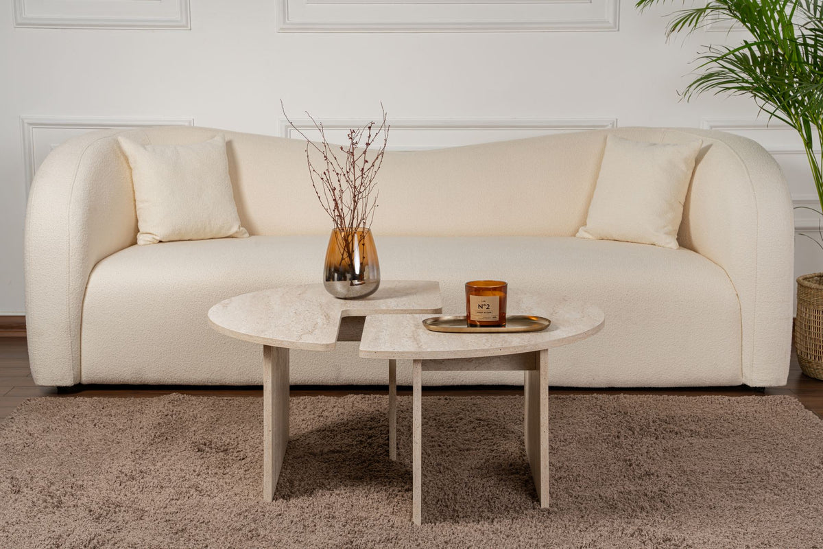 Rani Home Orta Sehpa Traverten 90 Cm AB-5375