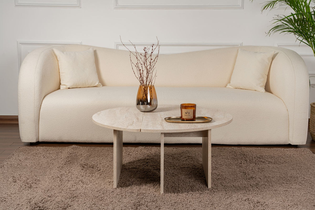 Rani Home Orta Sehpa Traverten 90 Cm AB-5375