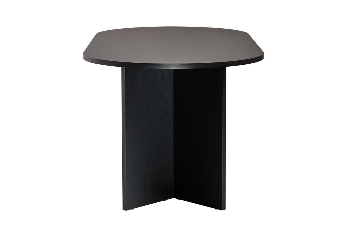 Rani Home Yemek Masası Ahşap Desenli Siyah 180 Cm GA-5317