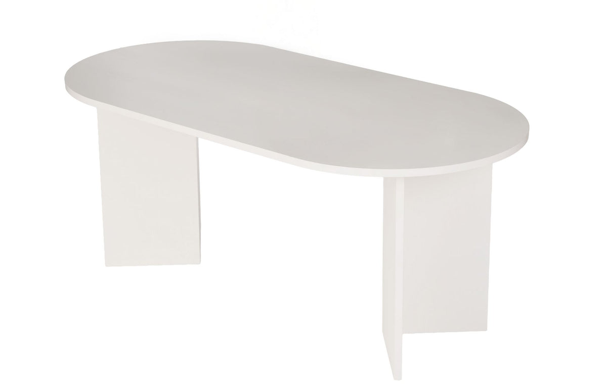 Rani Home Yemek Masası Ahşap Desenli Kırık Beyaz 180 Cm GA-5318
