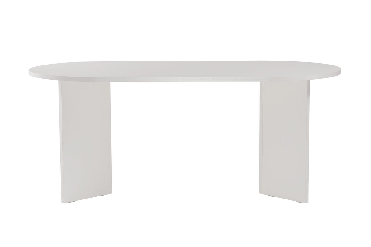 Rani Home Yemek Masası Ahşap Desenli Kırık Beyaz 180 Cm GA-5318