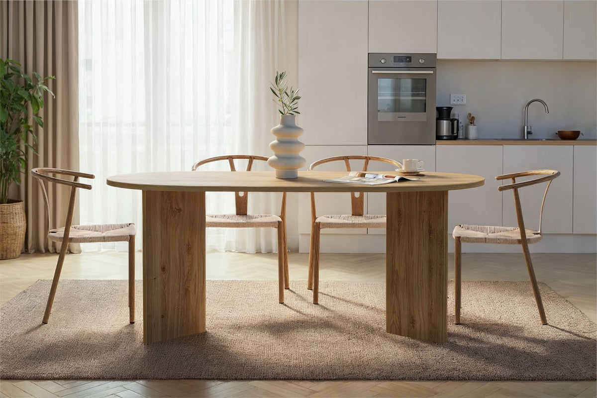 Rani Home Yemek Masası Cadiz Meşe 180 Cm GA-5312