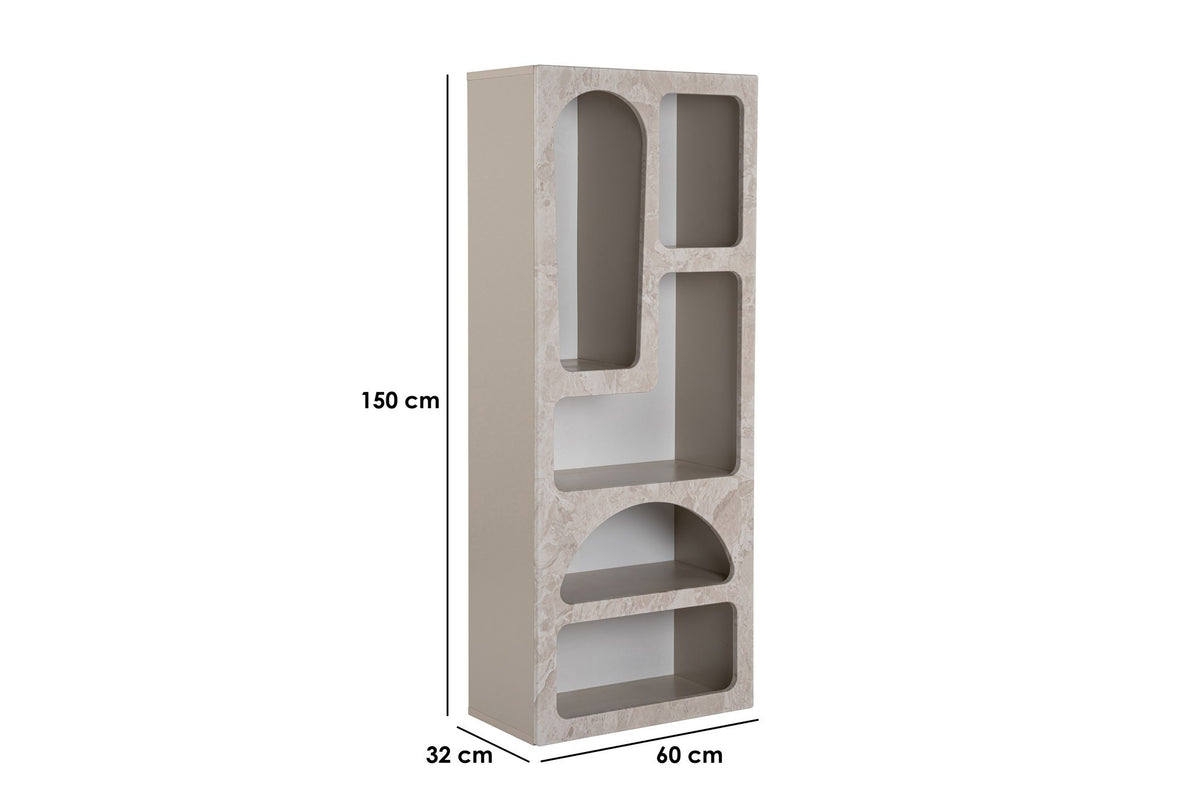 Rani Home Kitaplık Kumtaşı Mermer Desen 60 Cm HC-5339