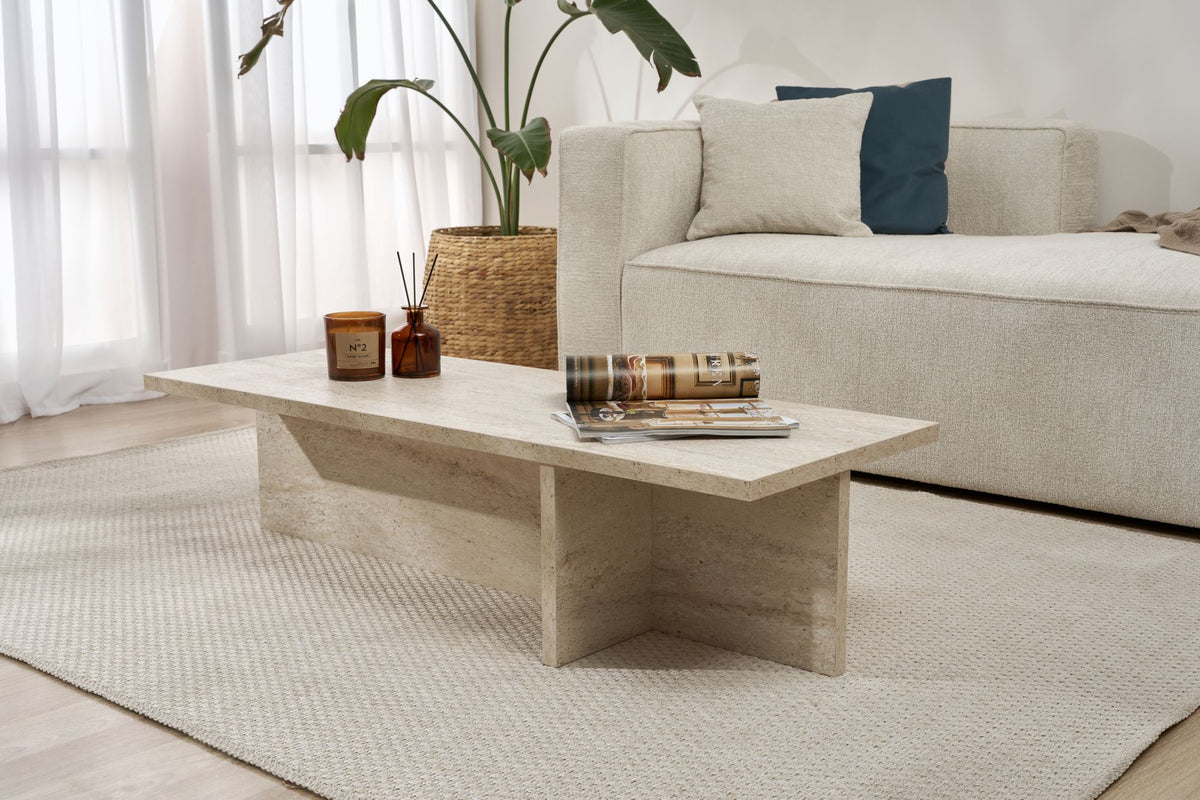 Rani Home Orta Sehpa Traverten 120 Cm AB-5299